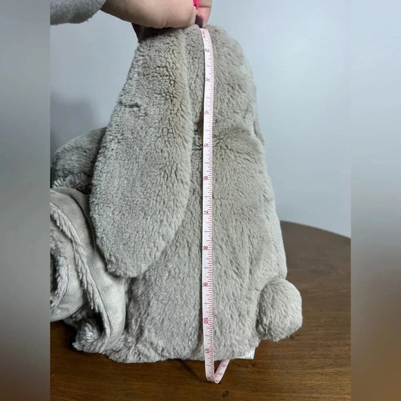 Pottery Barn Kids PBK Plush Tan and Pink Bunny Rabbit and Blanket Set - Picture 14 of 16